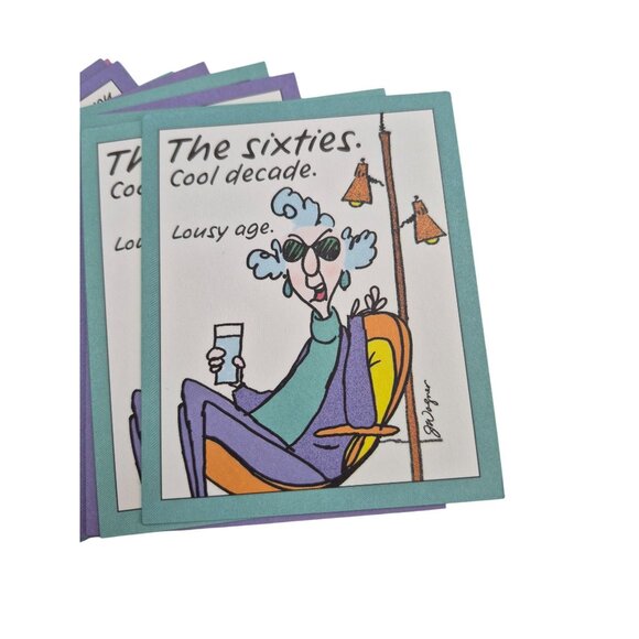 Hallmark Maxines Words To Laugh By Tin Box With 24 Humorous Cards - Picture 5 of 5